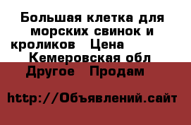 Большая клетка для морских свинок и кроликов › Цена ­ 2 500 - Кемеровская обл. Другое » Продам   